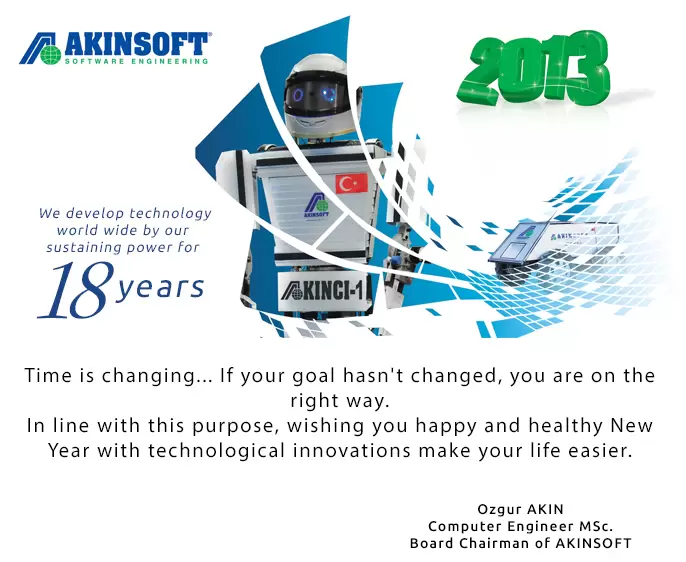 Board Chairman of AKINSOFT, Ozgur AKINs New Year Message !