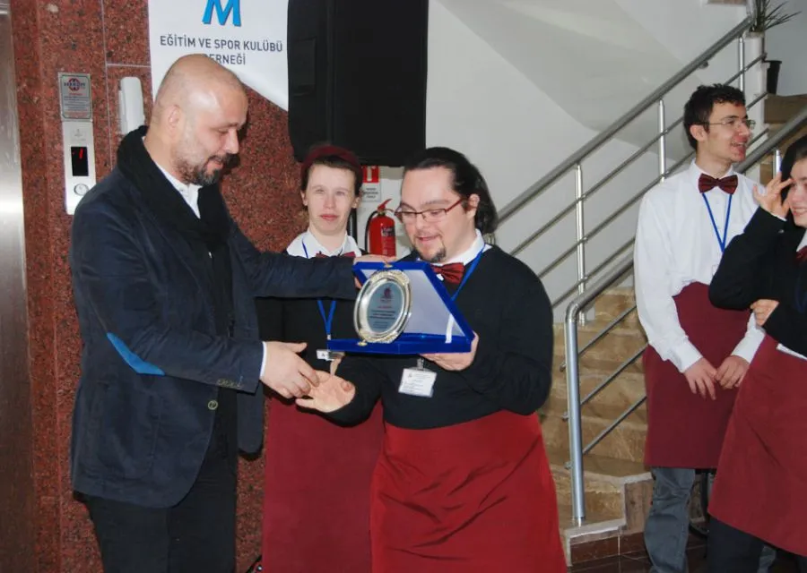 A thank you plaque from Gökçem Special Education and Sports Club Association Cafe  Bistro - 1