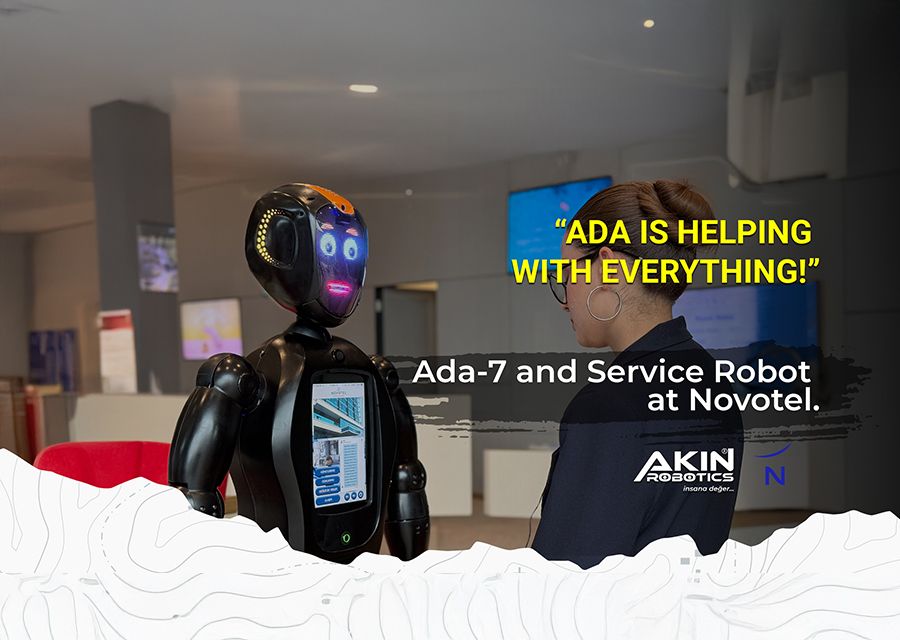 Advisor Robot Ada-7 and Service Robot at Novotel!