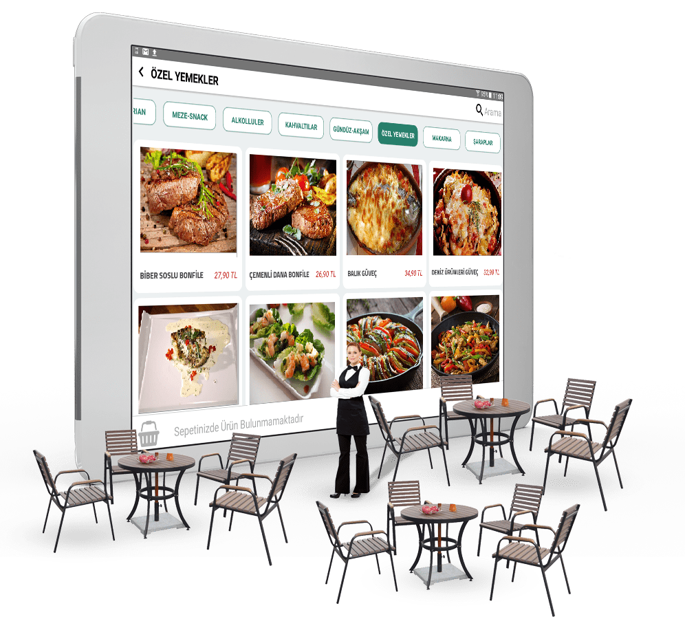 Restoran PDA - Tablet Menü